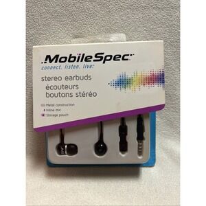 Mobilespec 2021 MBS10121 Stereo Earbuds Black